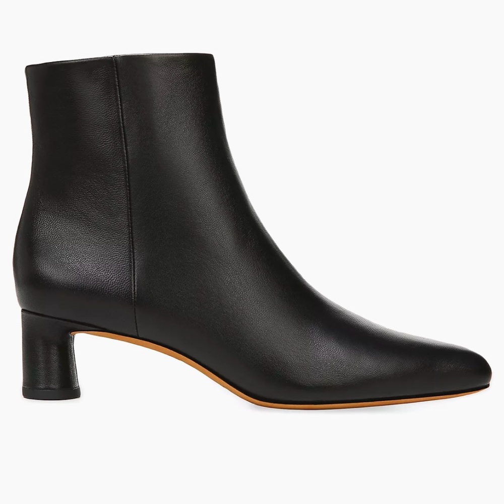 NEW Vince Hilda Leather Ankle Boots Black Size 5.5 - Picture 2 of 15